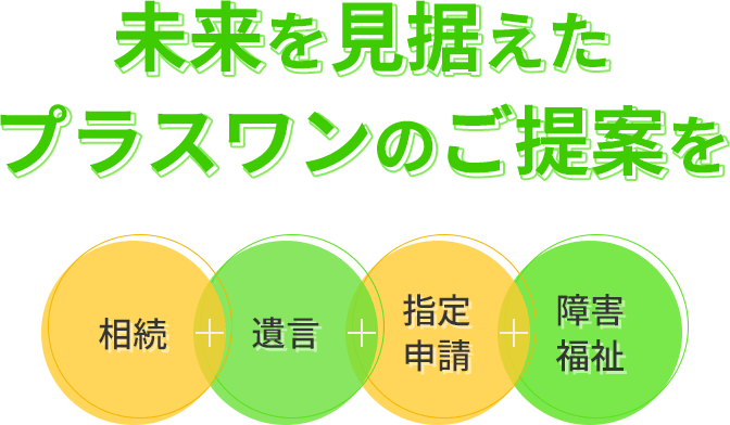 未来を見据えたプラスワンのご提案を